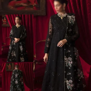 Nureh Organza Frock Unstitched