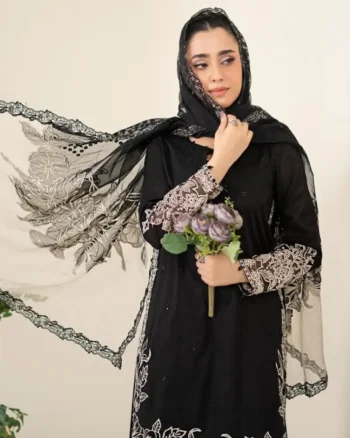 Maria B Chiffon Black