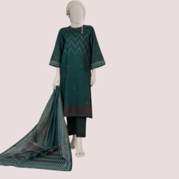 PRINTED KHADDAR 3PCS UNSTITCHED