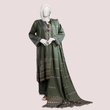 HERRINGBONE VISCOSE 3PCS UNSTITCHED