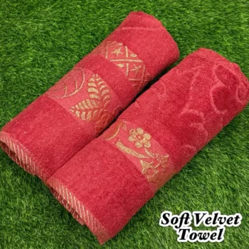 Soft Velvet Towel Set – 2Pc