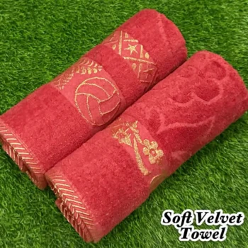 Soft Velvet Towel Set – 2Pc