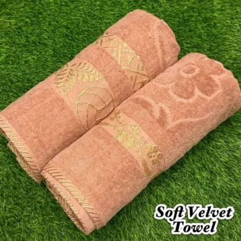 Soft Velvet Towel Set – 2Pc
