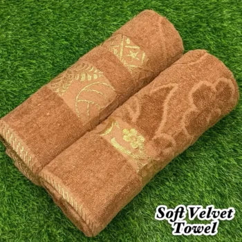 Soft Velvet Towel Set – 2Pc