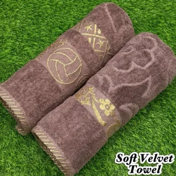 Soft Velvet Towel Set – 2Pc