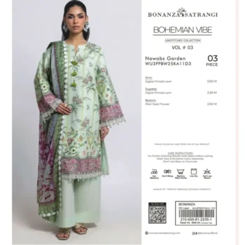 BONANZA Satrangi Lawn 3PC