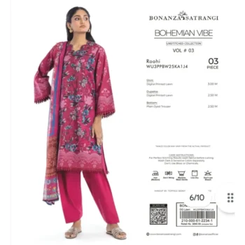 BONANZA Satrangi Lawn 3PC