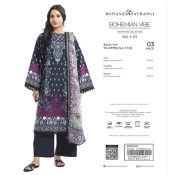 BONANZA Satrangi Lawn 3PC